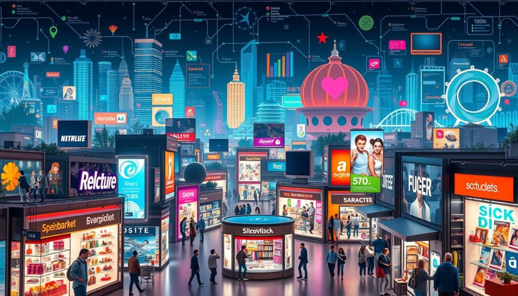A bustling e-commerce landscape with vibrant digital storefronts, showcasing a diverse array of specialized products. Sleek interfaces, intuitive navigation, and seamless transactions create an immersive shopping experience. In the foreground, a central hub where customers can effortlessly explore niche markets and discover unique offerings. Surrounding it, a network of interconnected platforms, each catering to a specific industry or interest, fostering a sense of community and personalization. The background is a tapestry of dynamic data visualizations, highlighting emerging trends and insights, empowering businesses to navigate the evolving e-commerce landscape. The overall scene conveys the boundless opportunities and potential of specialized e-commerce, where innovation and customer-centricity converge to shape the future of digital commerce.