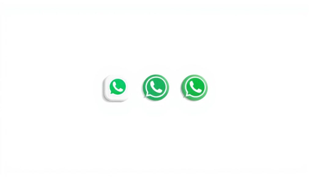 A high-resolution, detailed illustration of WhatsApp notification icons against a plain white background. The icons should be shown in various states, including unread, muted, and missed notifications. The style should be clean, minimalist, and focused on the subject matter, without any distracting elements. The lighting should be soft and diffused, creating a sense of depth and dimensionality. The camera angle should be slightly elevated, providing a clear and centered view of the notification icons. The overall mood should be professional and informative, reflecting the subject matter of the article.