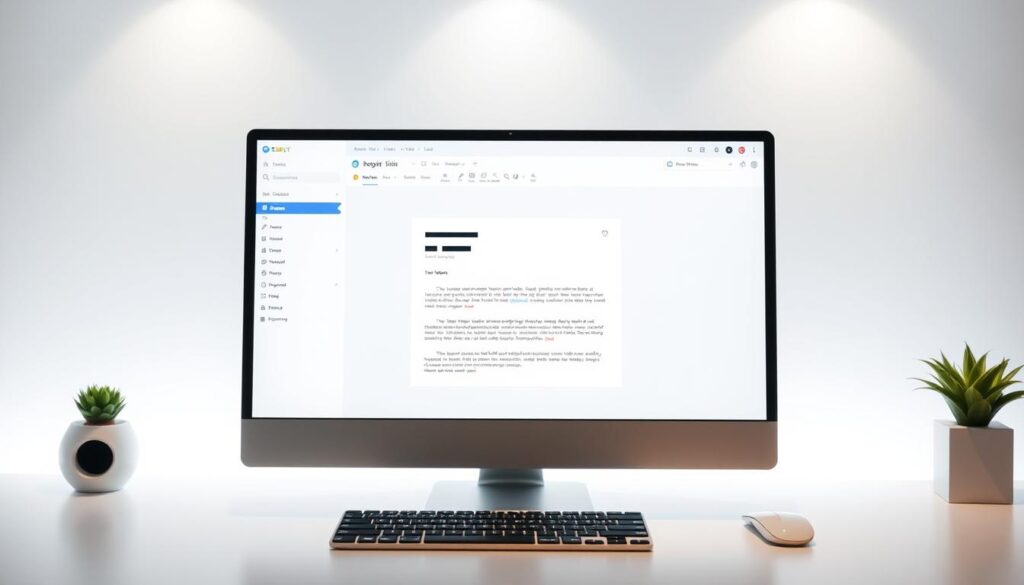 A meticulously designed email interface, featuring a clean and intuitive layout with a minimalist aesthetic. The screen displays a prominently placed email composition window, surrounded by a sleek and modern workspace. The background is softly lit, creating a serene and focused atmosphere, drawing the viewer's attention to the core functionality of email marketing. The overall composition conveys a sense of efficiency, professionalism, and the power of digital communication in the context of Shopify's ecommerce ecosystem.