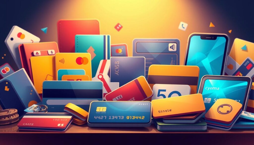 A meticulously detailed illustration depicting various payment methods, showcasing a visually captivating array of digital wallets, credit/debit cards, bank transfers, and mobile payment options. The scene is illuminated by a warm, diffused lighting, creating a sophisticated and professional atmosphere. The composition is well-balanced, with the payment methods arranged in a visually striking manner, emphasizing their diversity and functionality. The overall tone is one of efficiency, reliability, and seamless integration, reflecting the importance of effective payment management in the e-commerce landscape.