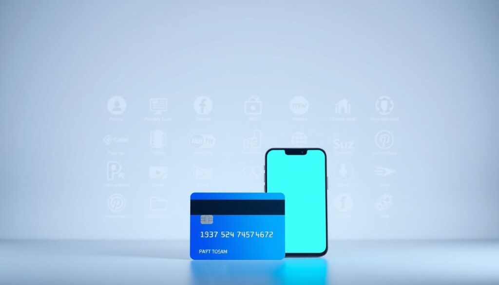 A modern, digital payment gateway with a sleek, minimalist interface. The foreground features a stylized illustration of a credit card and a smartphone, subtly hinting at the seamless integration of physical and digital payment methods. The middle ground showcases various payment icons and logos, representing the diverse range of payment options available. The background is a clean, neutral tone, allowing the key elements to take center stage and convey a sense of efficiency and professionalism. The overall composition is well-balanced, with a focus on simplicity and user-friendliness, capturing the essence of electronic payment gateways in a visually compelling manner.