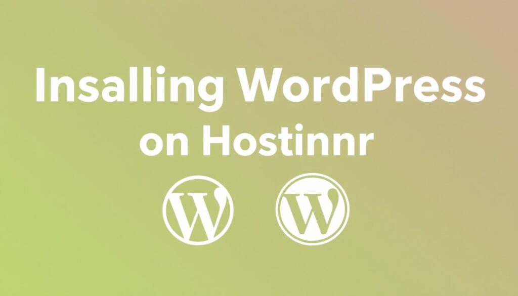 تثبيت ووردبريس على استضافة Hostinger