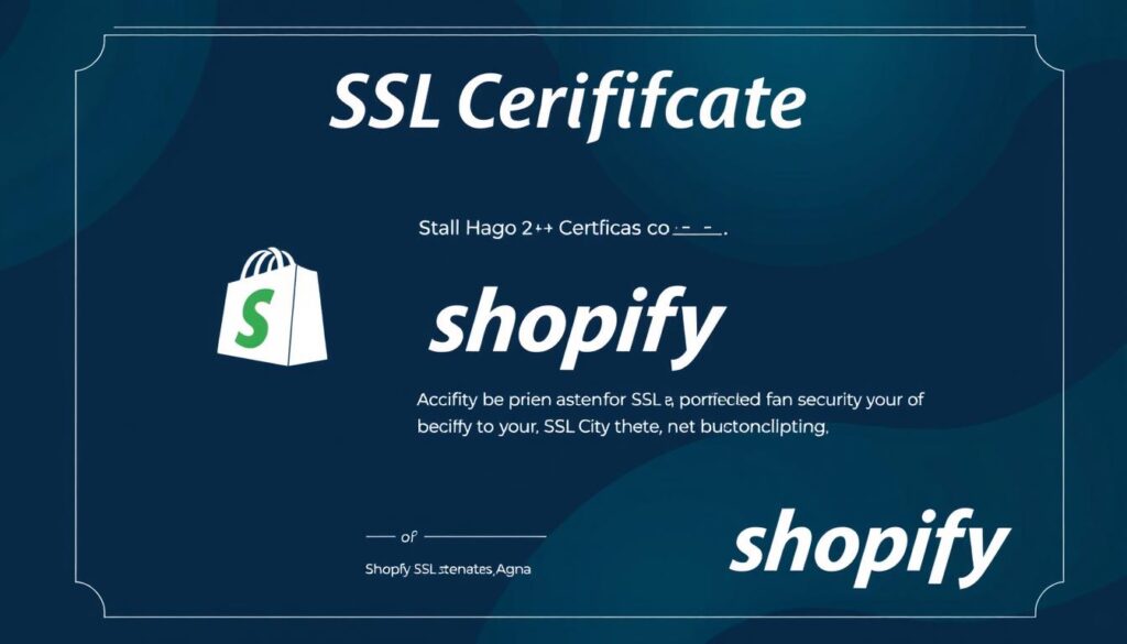 توليد صورة لشهادة SSL في شوبيفاي