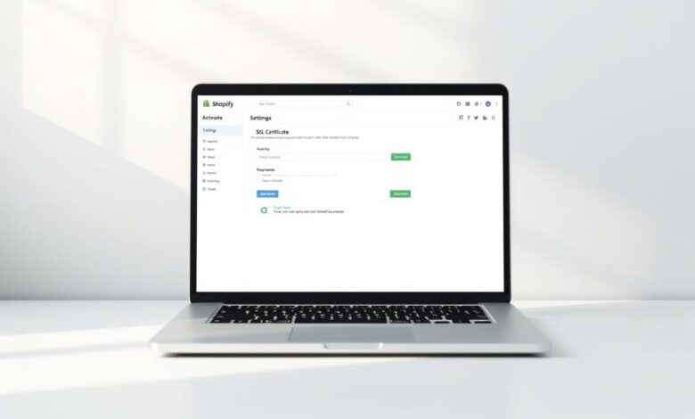 شهادة SSL في شوبيفاي مجانية