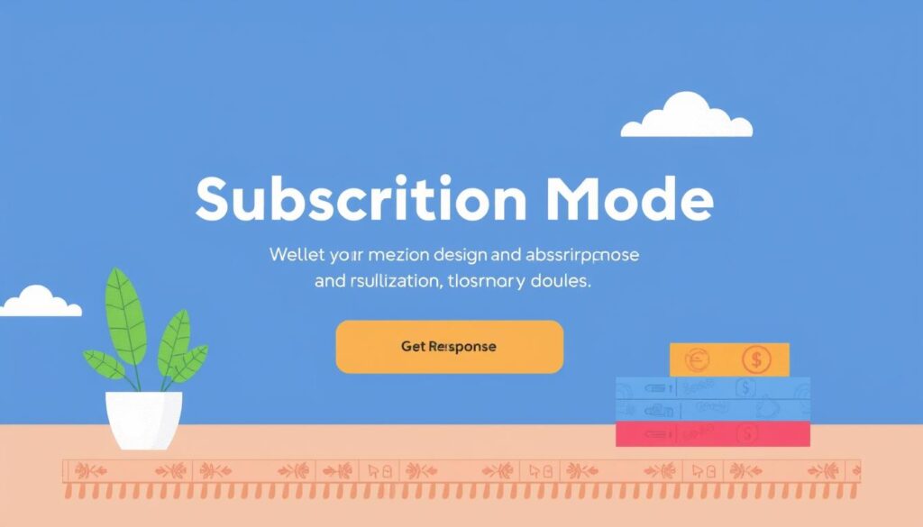 صورة توضح تصميم نموذج اشتراك باستخدام GetResponse