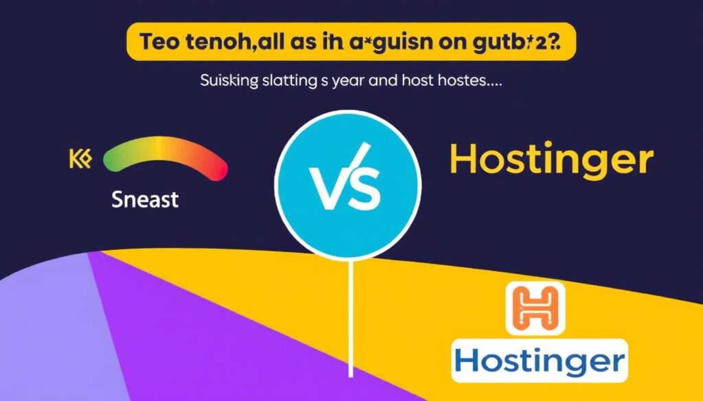 صورة توضح مقارنة بين سرعة استضافة Kinsta و Hostinger