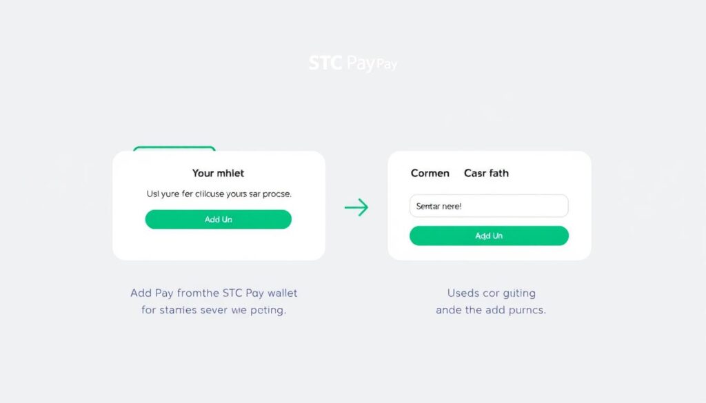 صورة لإضافة الأموال إلى محفظة STC Pay