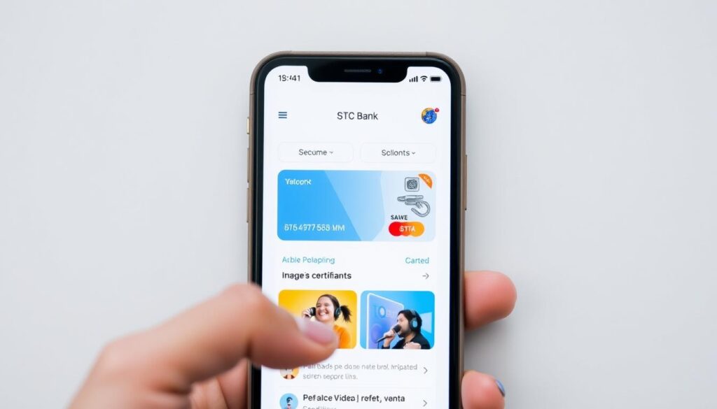 صورة لبنك STC على الهاتف المحمول