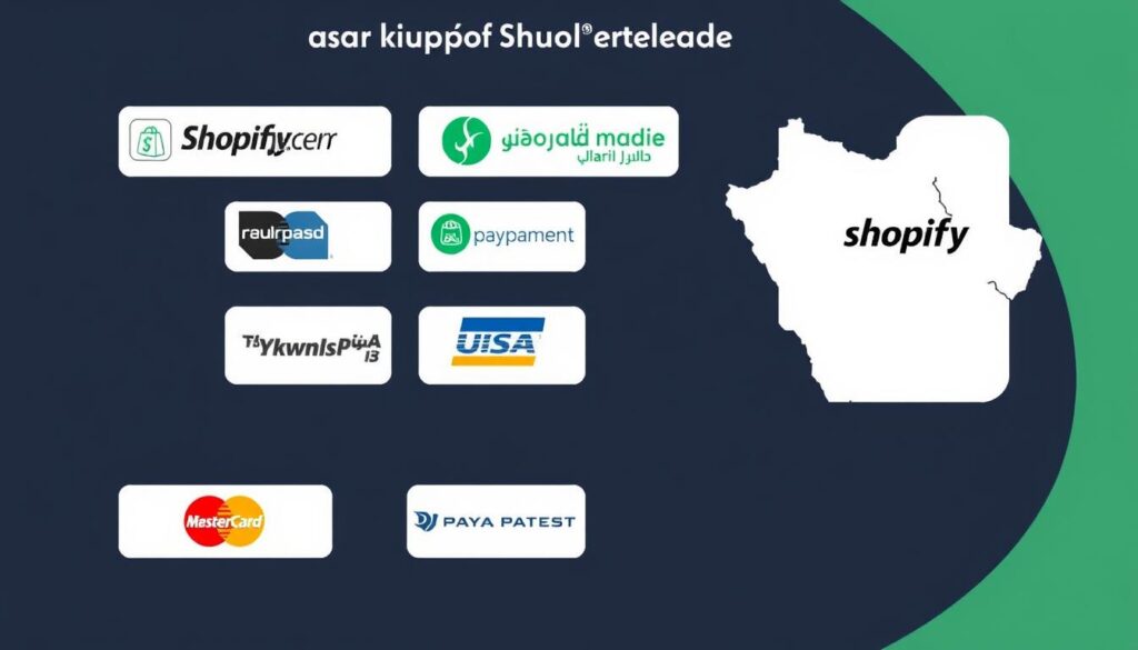 صورة لبوابات الدفع المدعومة في شوبيفاي السعودية