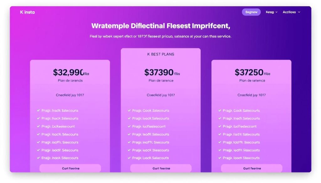 صورة لخطط وأسعار Kinsta