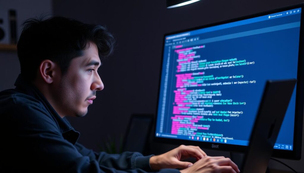 صورة لشخص يعمل على إصلاح موقع مخترق باستخدام Kinsta