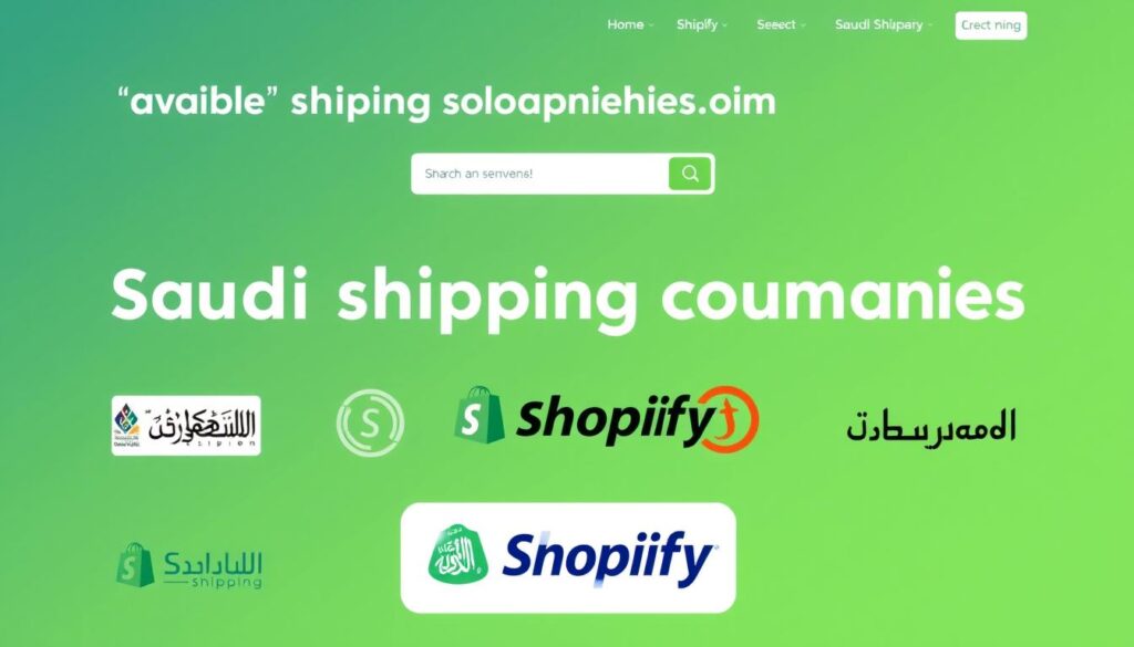 صورة لشركات الشحن السعودية المتاحة على شوبيفاي