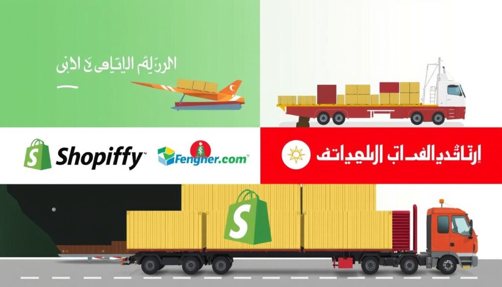 صورة لشركات الشحن المتوافقة مع شوبيفاي في السعودية