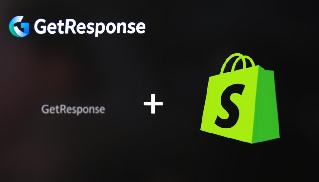 صورة لشعار GetResponse وShopify معًا