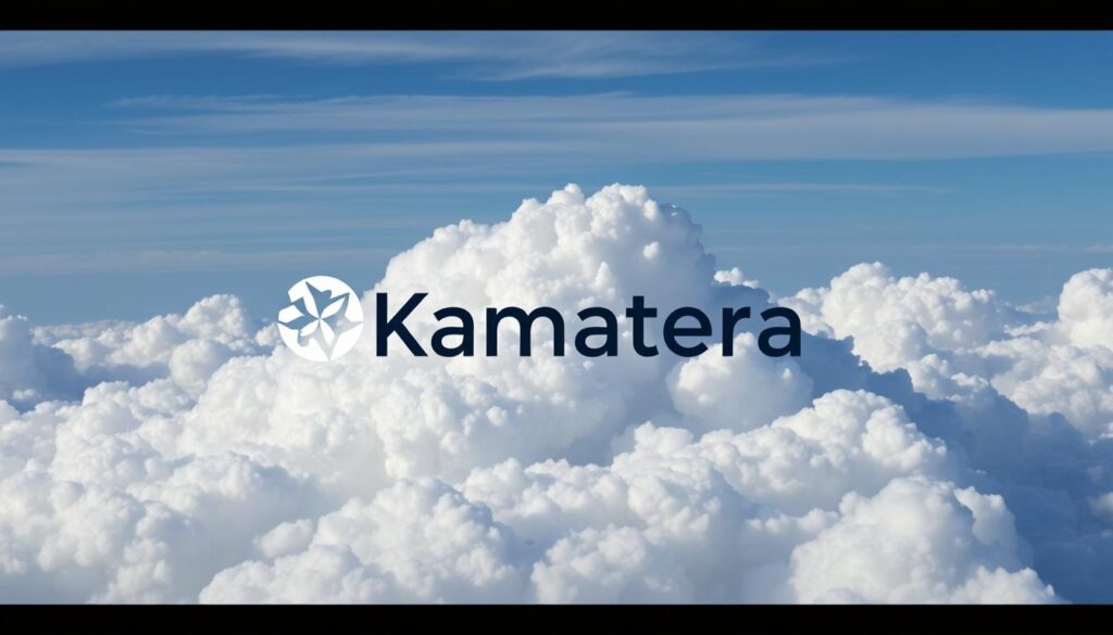 صورة لشعار Kamatera مع خلفية سحابية