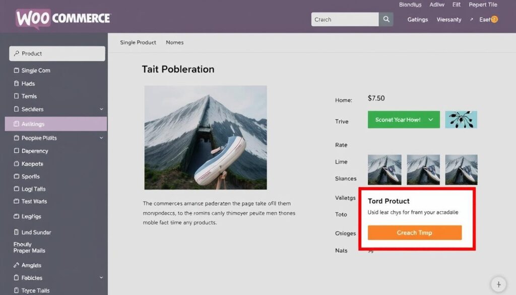 صورة لصفحة المنتج الفردي على WooCommerce