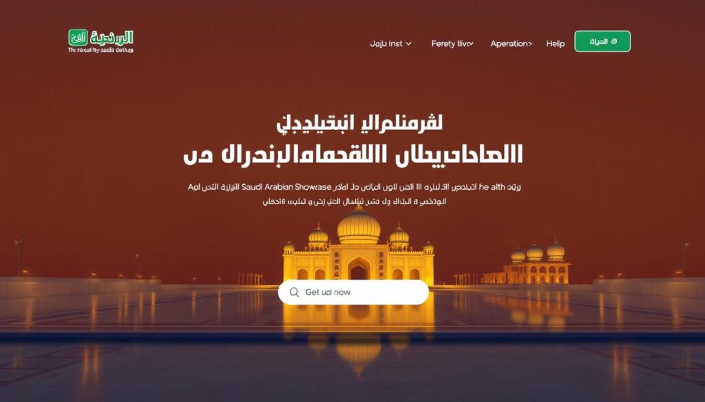صورة لصفحة هبوط جذابة لعرض سعودي