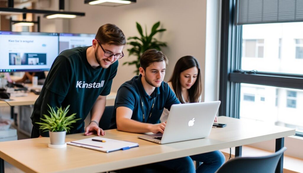 صورة لفريق دعم Kinsta أثناء عملية نقل موقع