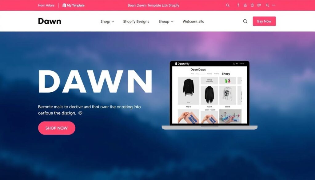 صورة لقالب Dawn على شوبيفاي