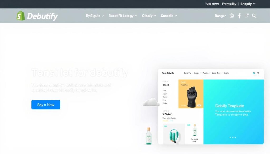 صورة لقالب Debutify على شوبيفاي