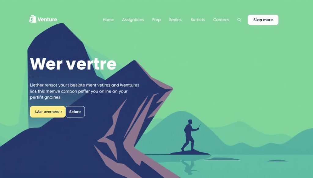 صورة لقالب Venture على شوبيفاي