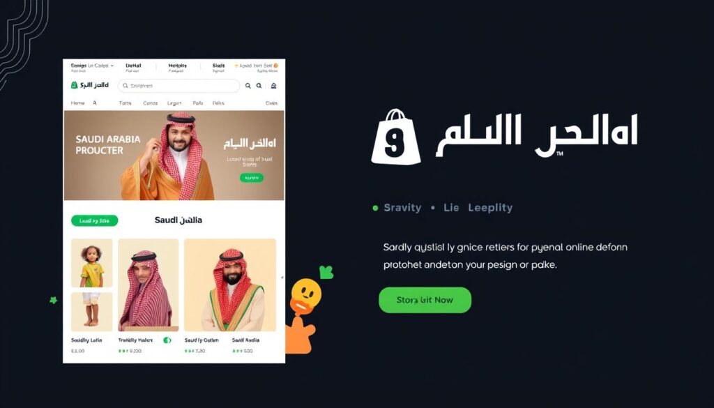 صورة لقالب شوبيفاي مناسب للمتاجر السعودية