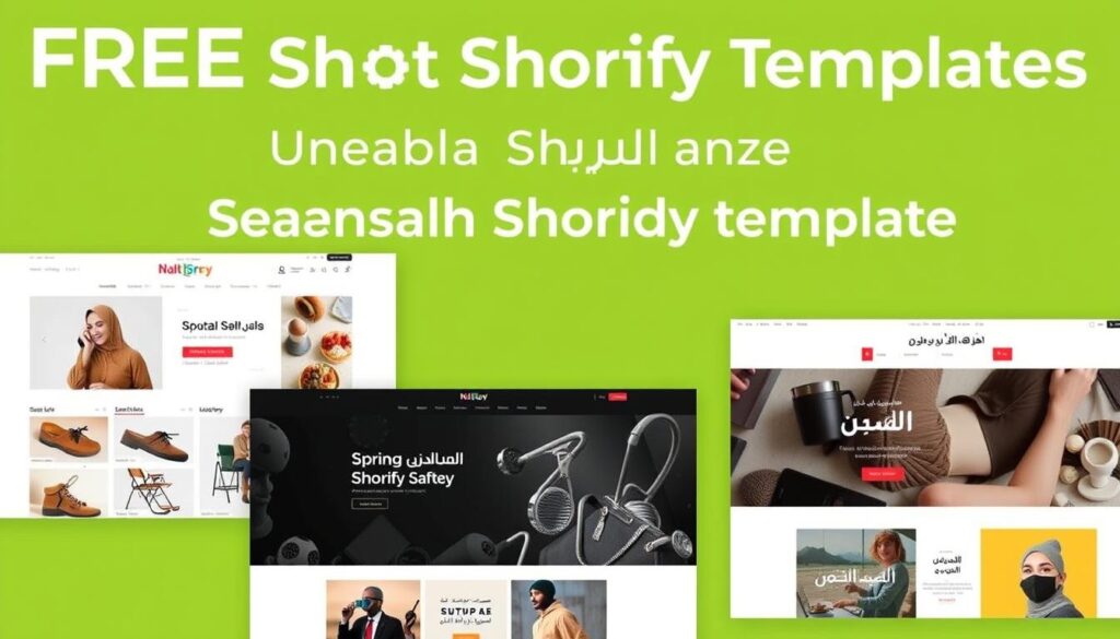 صورة لقوالب شوبيفاي العربية المجانية