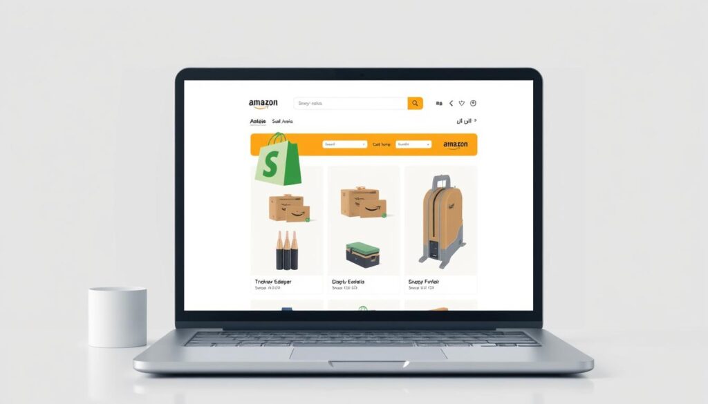 صورة لمتجر Shopify متصل بأمازون السعودية