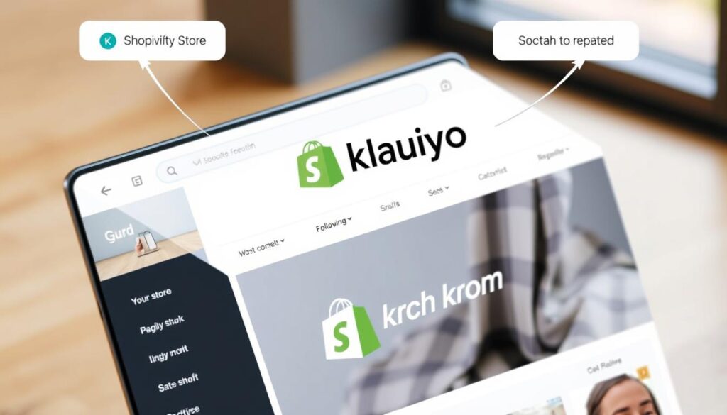 صورة لمتجر Shopify متصل بمنصة Klaviyo
