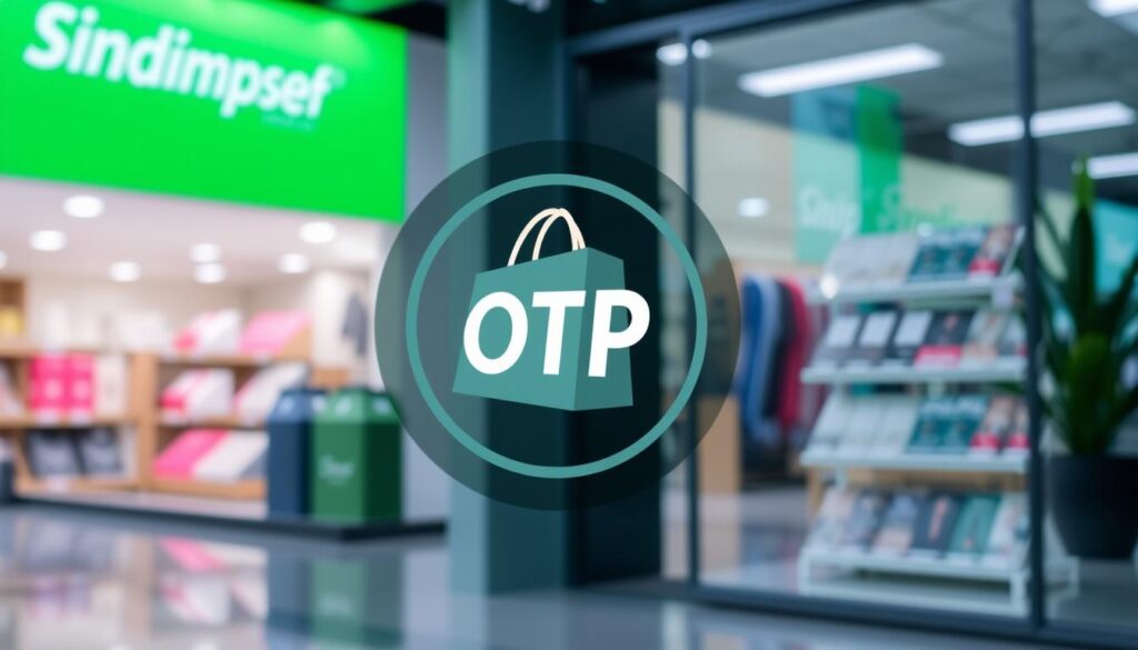 صورة لمتجر Shopify مع رمز OTP