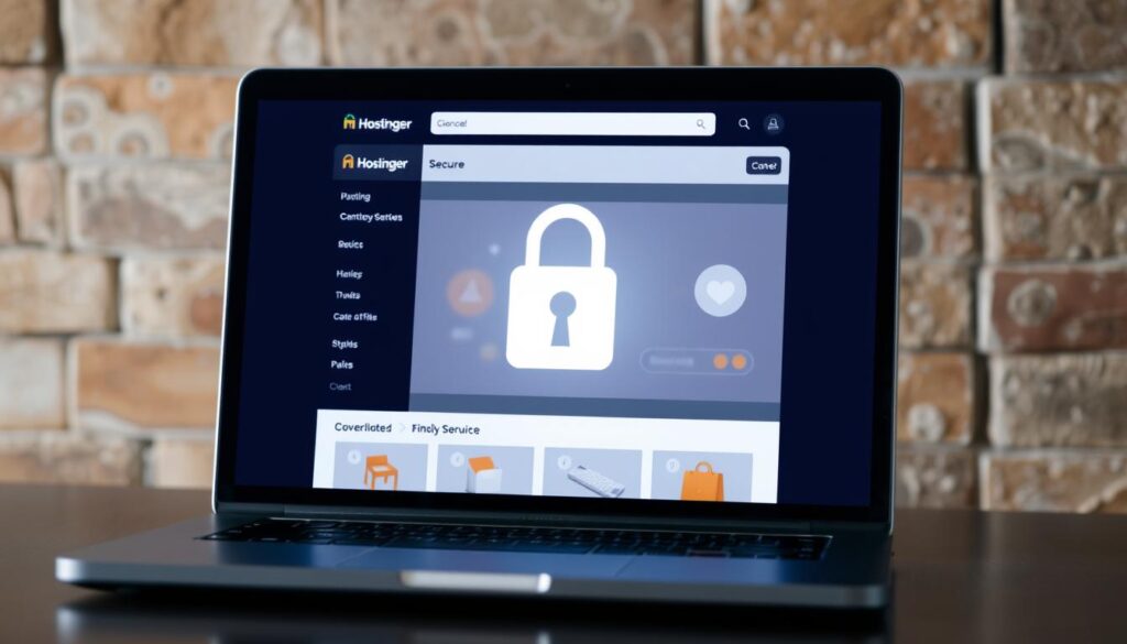 صورة لمتجر إلكتروني آمن على Hostinger
