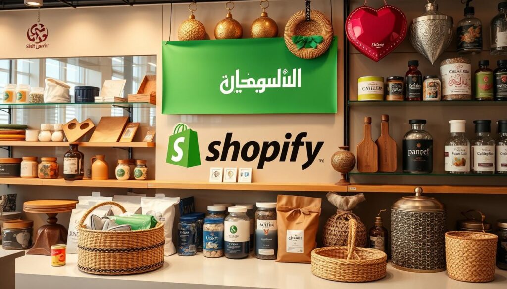 صورة لمتجر إلكتروني على شوبيفاي السعودية يعرض منتجات متنوعة