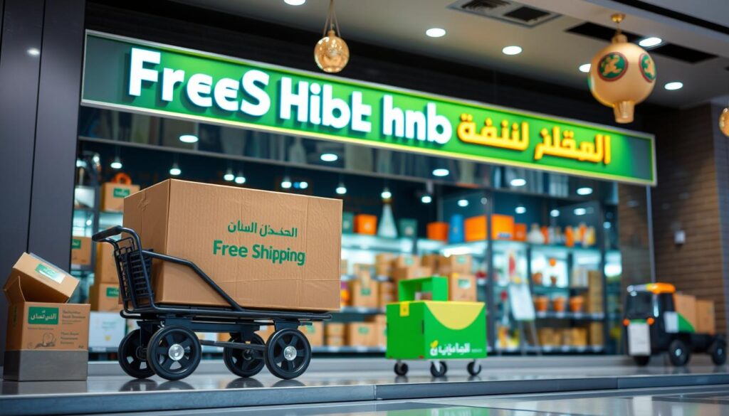 صورة لمتجر إلكتروني في السعودية يقدم شحن مجاني