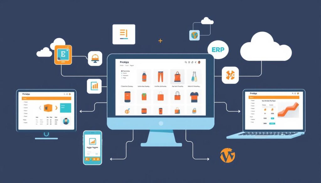 صورة لمتجر إلكتروني متكامل مع نظام ERP