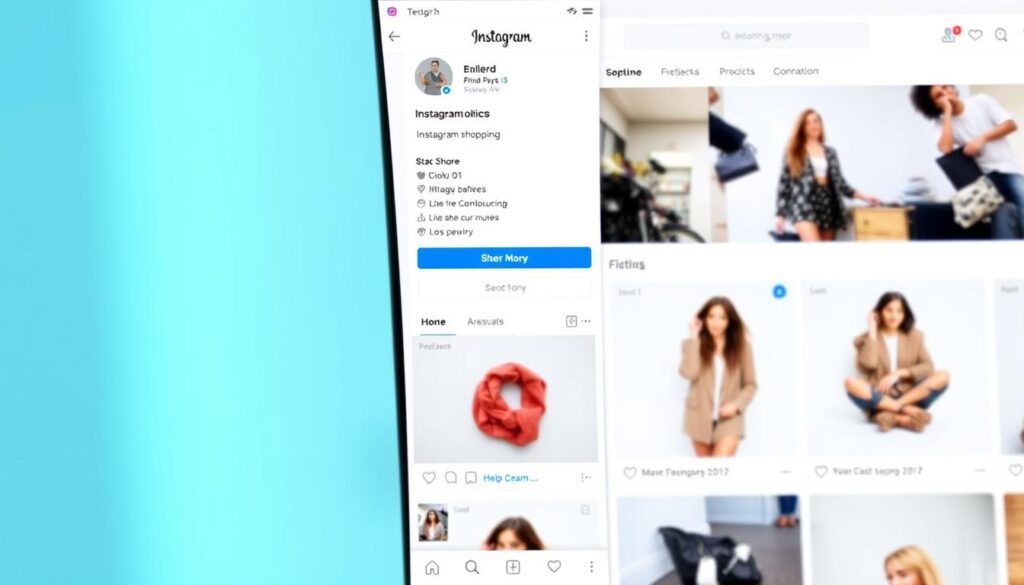 صورة لمتجر إلكتروني يستخدم ميزة التسوق عبر انستقرام