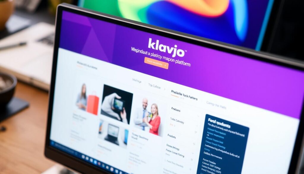 صورة لمنصة Klaviyo على جهاز كمبيوتر