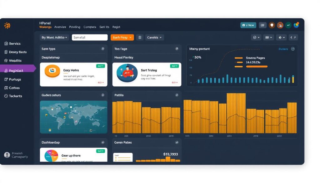 صورة لوحة تحكم hPanel لإدارة المواقع الإلكترونية