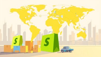 ضبط خيارات الشحن الدولي من السعودية عبر Shopify
