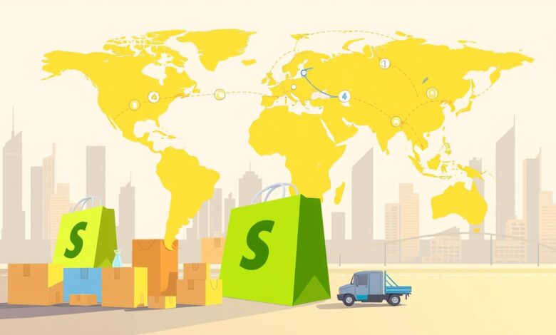 ضبط خيارات الشحن الدولي من السعودية عبر Shopify