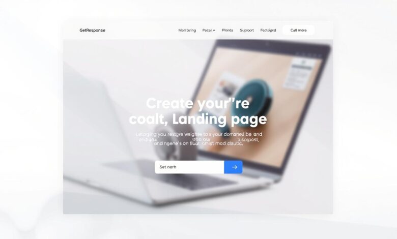 كيفية إنشاء Landing Page احترافية عبر GetResponse