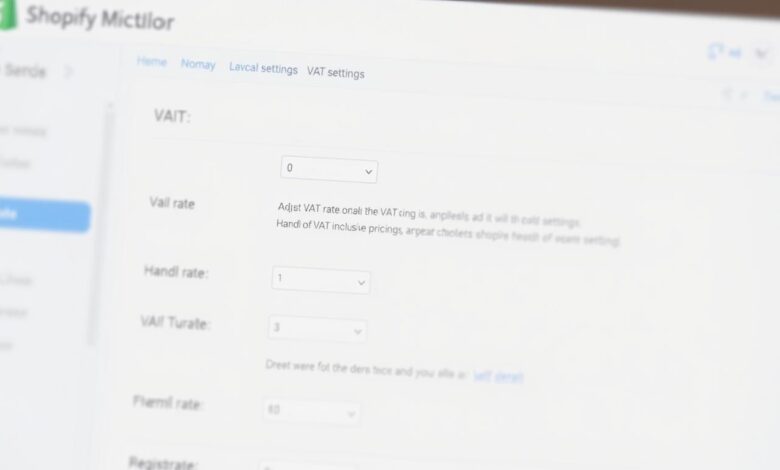كيفية ضبط ضريبة القيمة المضافة (VAT) في متجر Shopify